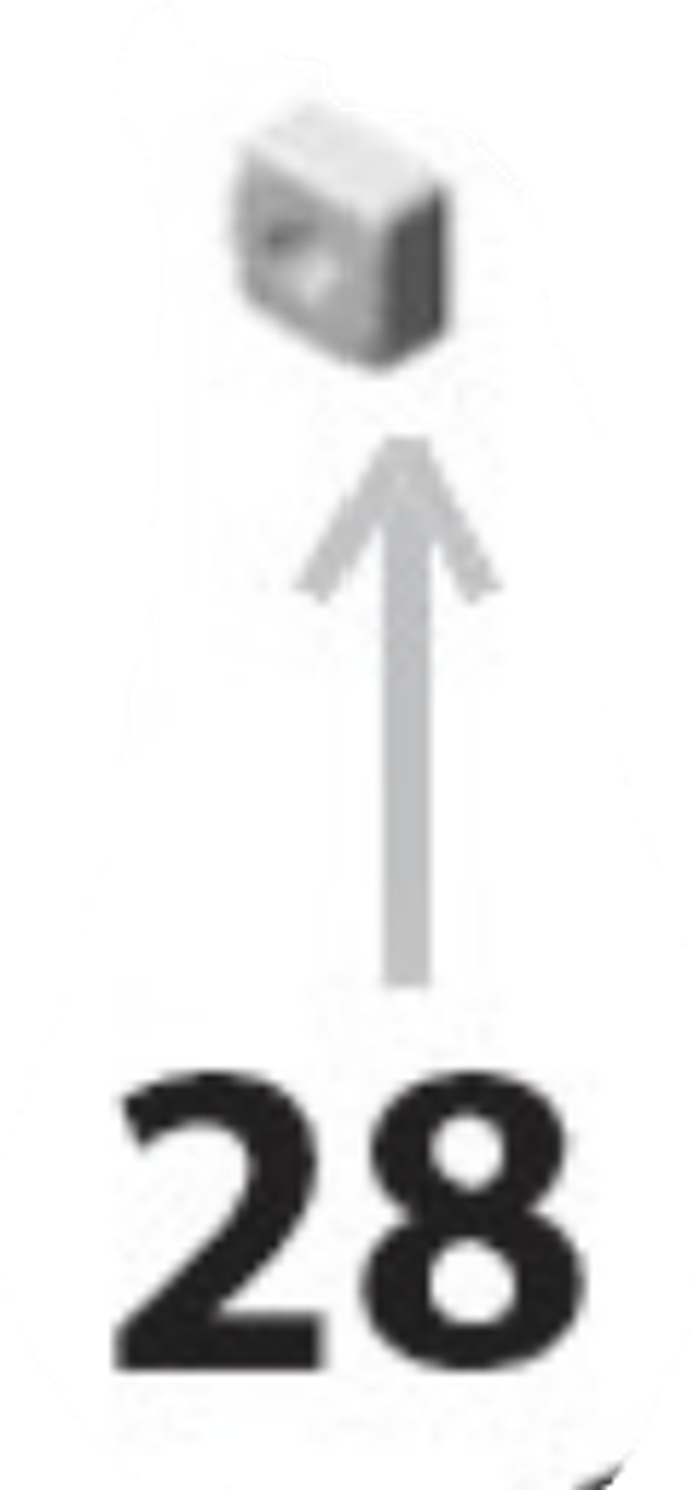 Запчасть №28 для Строительные ходули 48 - 64(122-162 см) FEDAST. Гайка квадратная