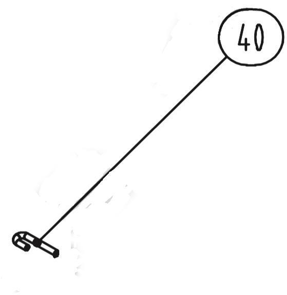 Запчасть №40 для GSR40A (новая версия). Болт