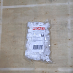 Крепеж-клипса для сантехнических труб для монтажных пистолетов (20 мм, белый, 100 шт/уп)