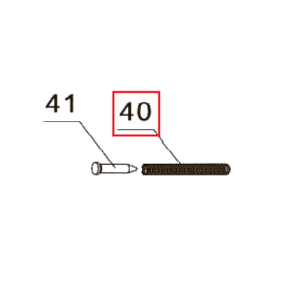 Запчасть №40 для PAG-PC84. Пружина затвора