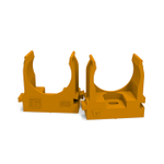 Крепеж-клипса для труб для монтажного пистолета оранжевая д25 (100шт/уп) Промрукав
