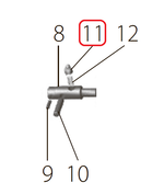 Запчасть №11 для FDPAG-Т9ZG. Замедляющий штифт