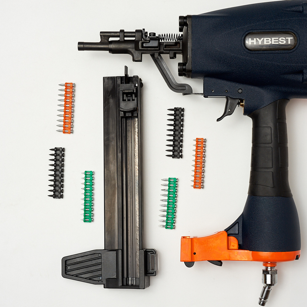 Пистолет гвоздезабивной монтажный Hybest SR40 (пневматический, гвозди CN)