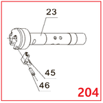 Запчасть №204 для PAG-PC84. Ствол в сборе (23, 45, 46)