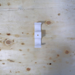 Крепеж-скоба для сантехнических труб для монтажных пистолетов (20 мм, белый, двухстороняя, 40 шт/уп)