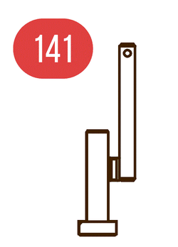 Запчасть №141 для Hybest GSR40A,Ствол с магнитной насадкой, тип " M "