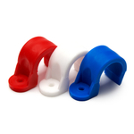 Крепеж-скоба односторонняя 20 мм (белая, 100 шт/уп) FEDAST