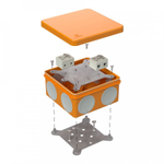 Коробка огнестойкая для о/п двухкомпонентная 60-0300-FR10.0-4 Е15-Е120 100х100х50 (1 шт/уп) Промрукав