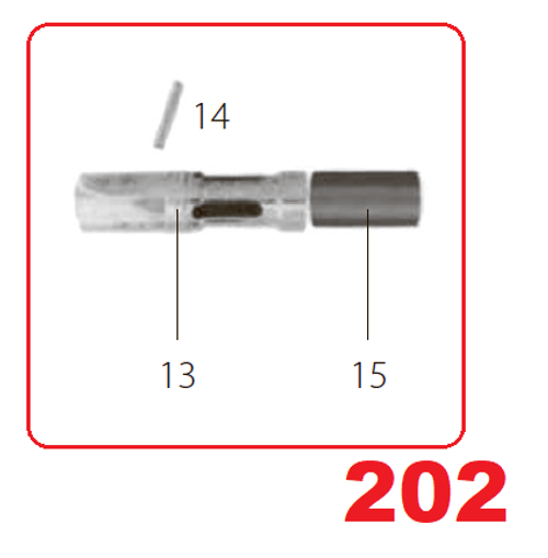 Запчасть №202 для FDPAG-H8. Основной блок в сборе (13, 14, 15)