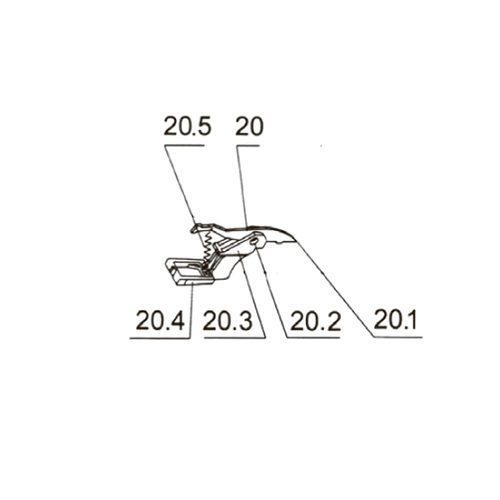 Запчасть №20.3 для PAG311BWT. Спусковой механизм в сборе
