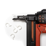 Крепеж-скоба односторонняя 20 мм (белая, 100 шт/уп) FEDAST